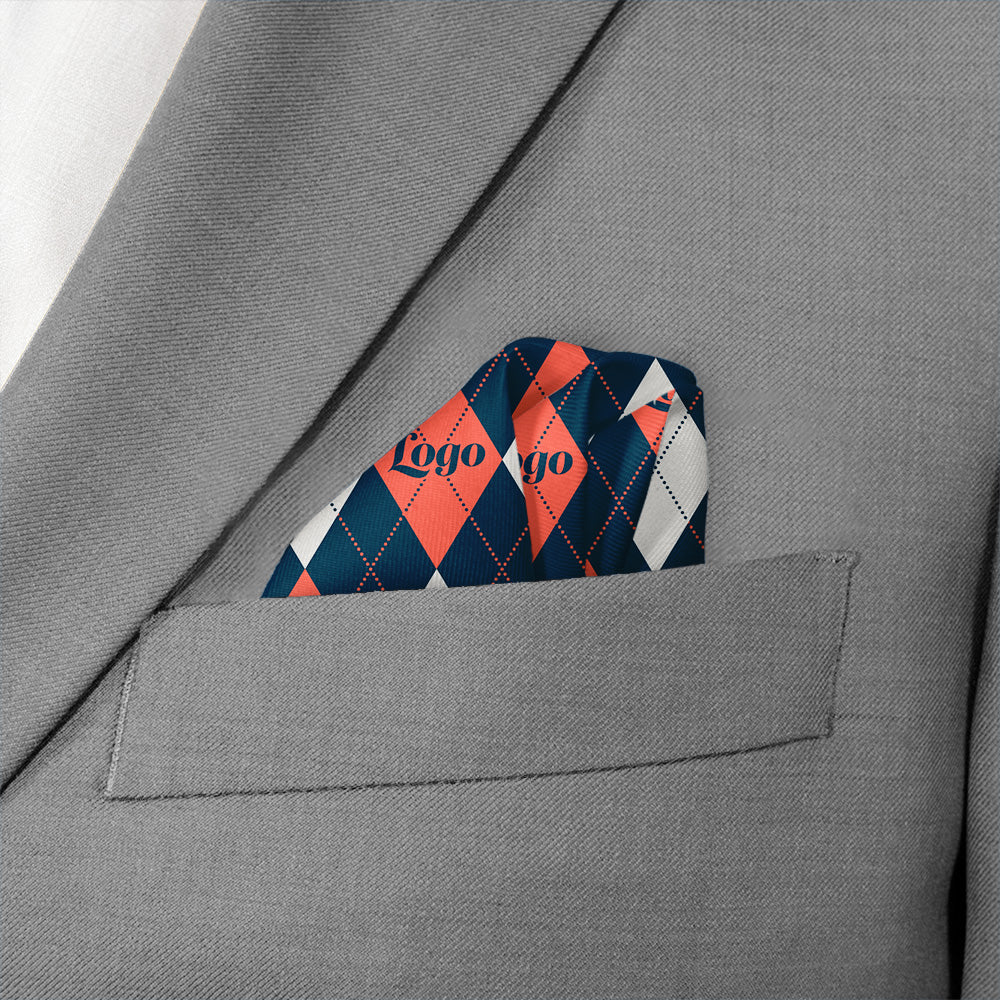 Argyle 2 Logo Pocket Square