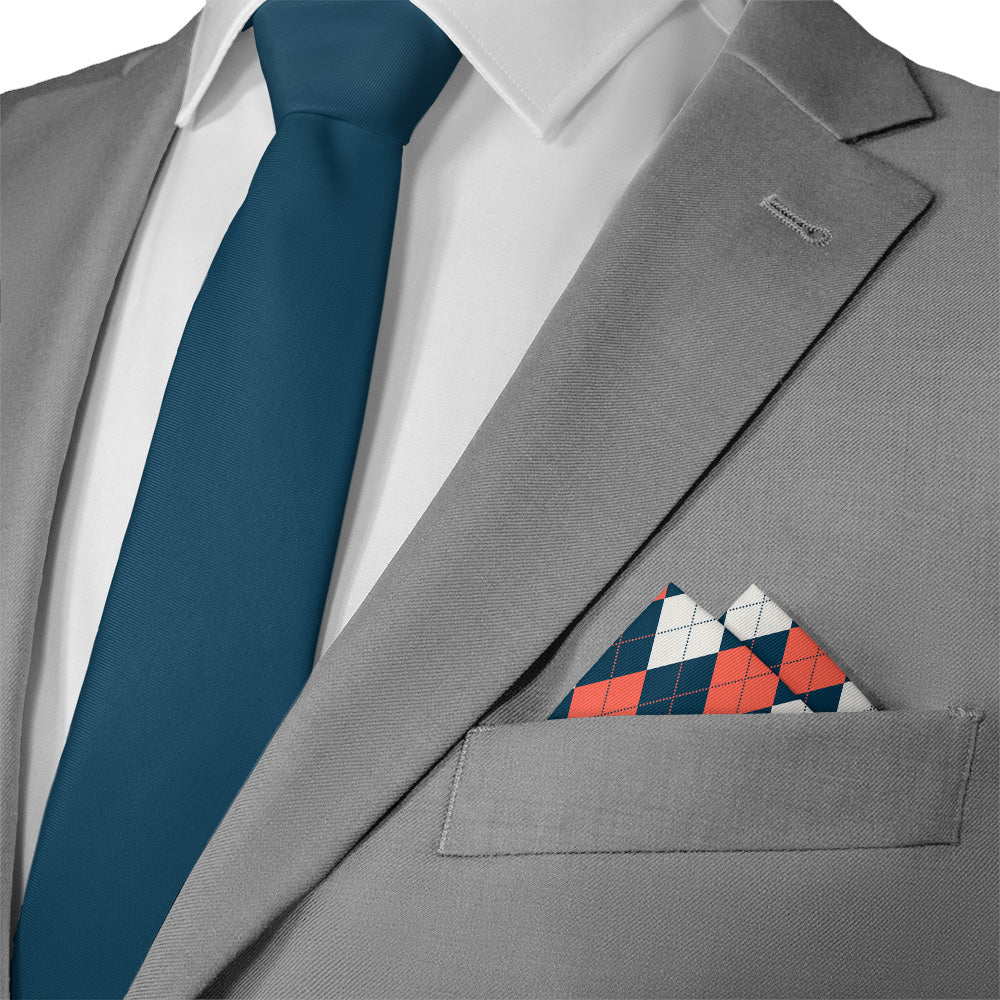 Argyle 3 Logo Pocket Square