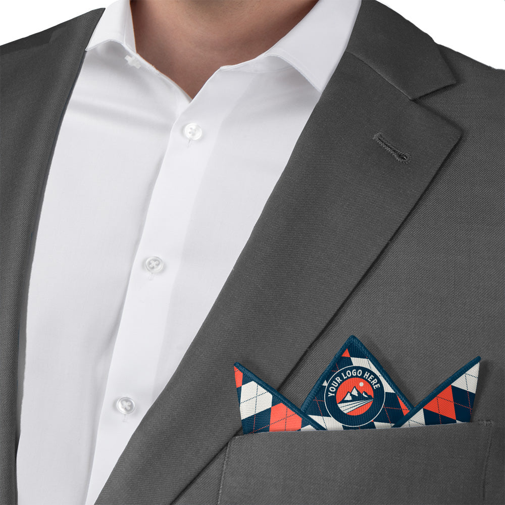 Argyle 3 Logo Pocket Square