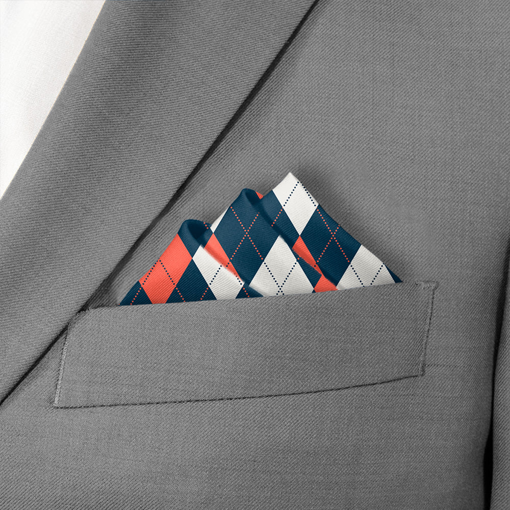 Argyle 3 Logo Pocket Square