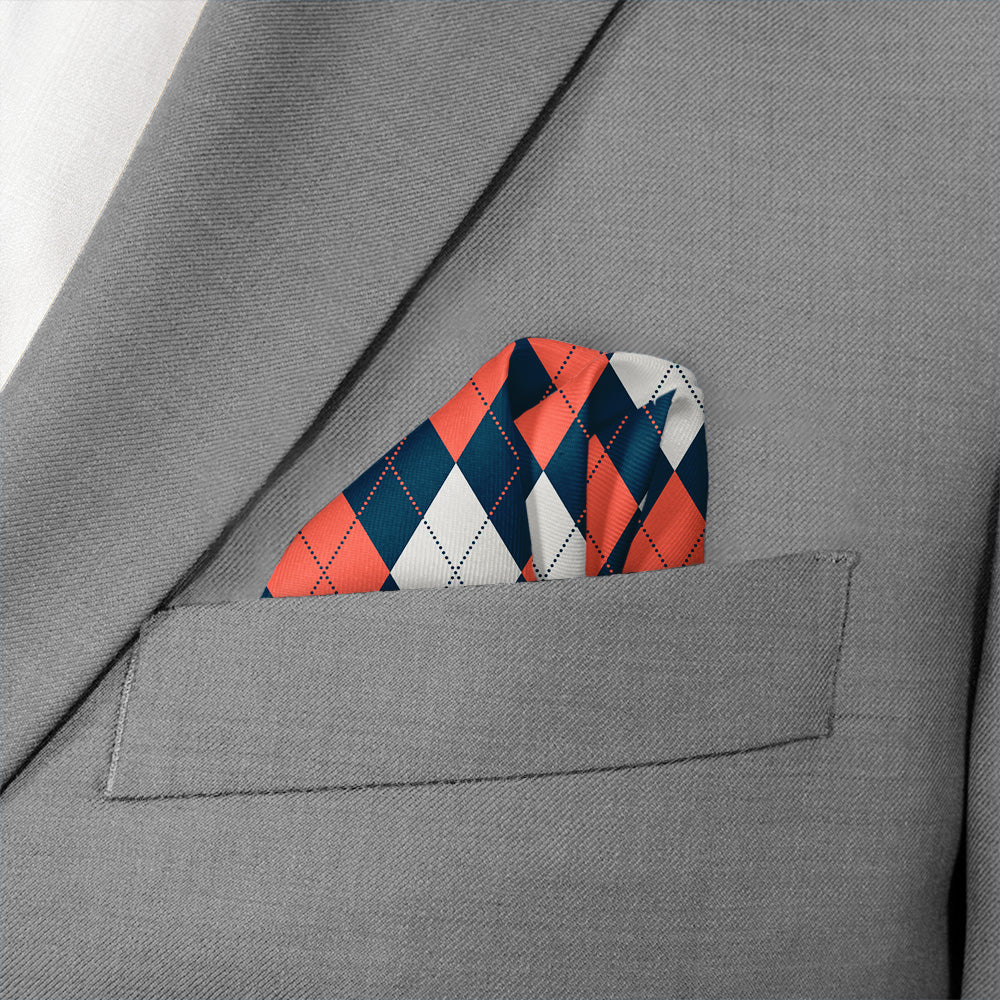 Argyle 3 Logo Pocket Square