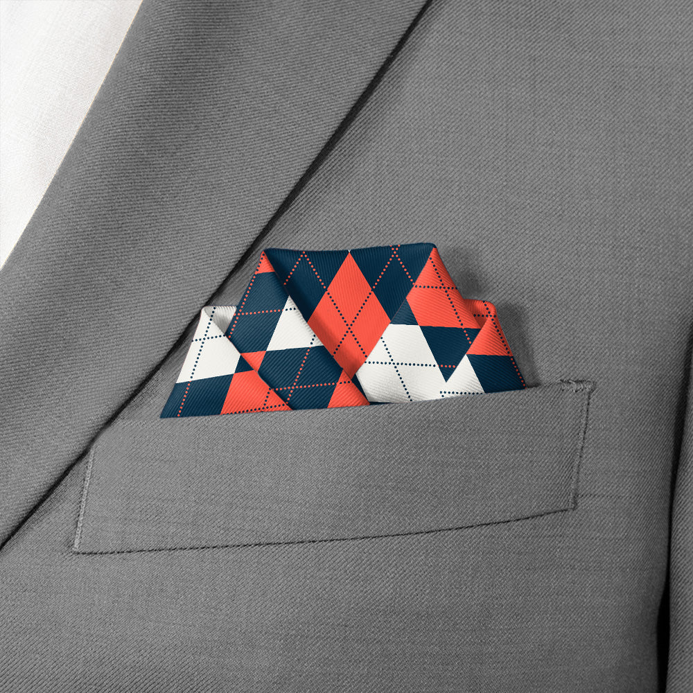 Argyle 3 Logo Pocket Square