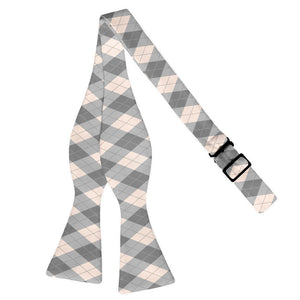 Argyle Plaid Bow Tie - Adult Extra-Long Self-Tie 18-21" -  - Knotty Tie Co.