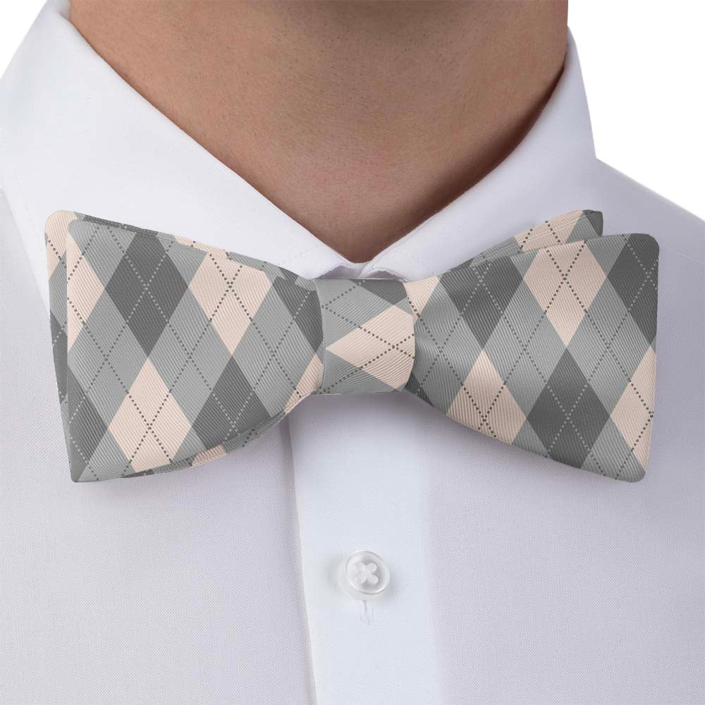 Argyle Plaid Bow Tie - Self Tie Bow Tie - Knotty Tie Co.