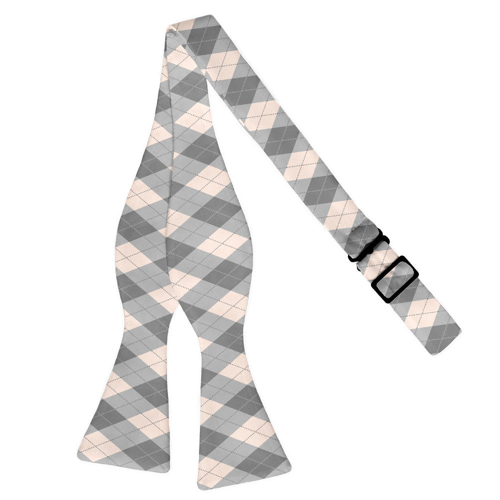 Argyle Plaid Bow Tie - Self Tie Flat - Knotty Tie Co.