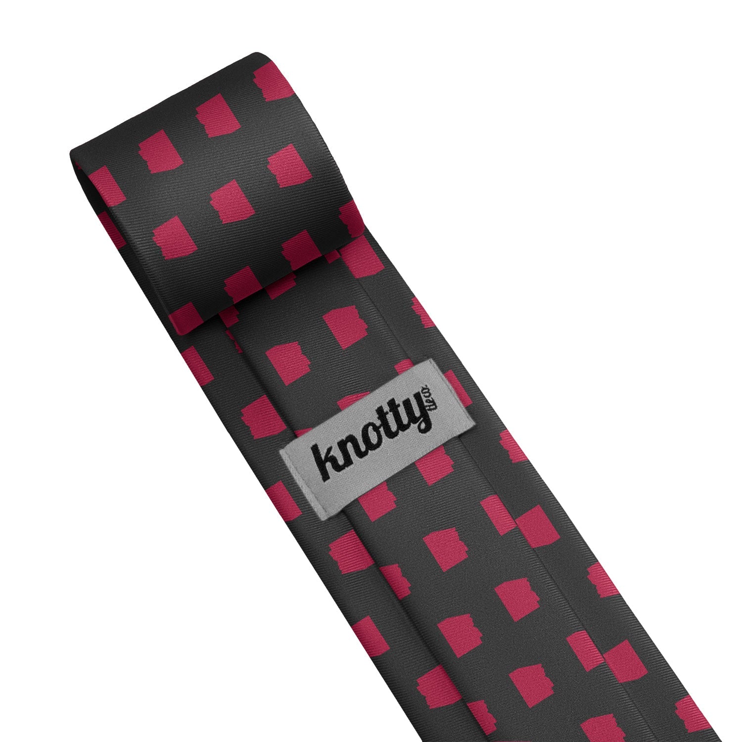 Arizona State Outline Necktie - Tag - Knotty Tie Co.