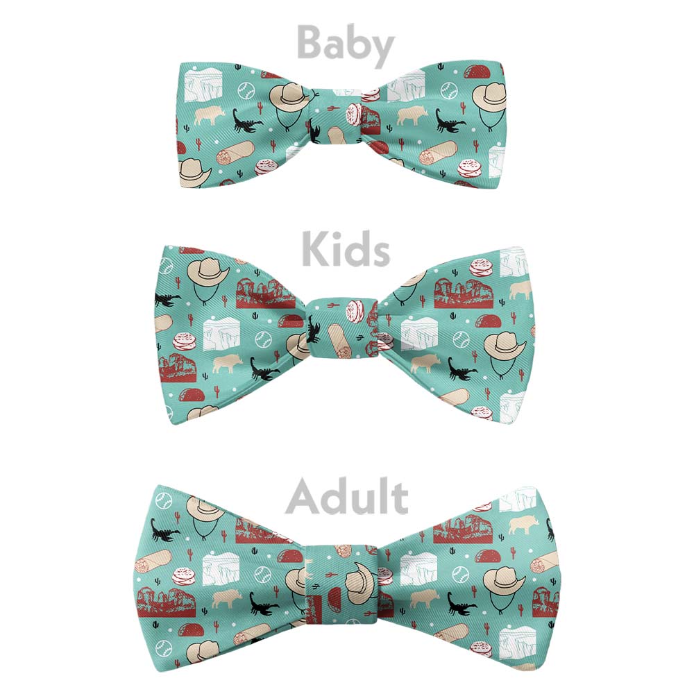 Arizona State Heritage Bow Tie - Bow Sizes - Knotty Tie Co.