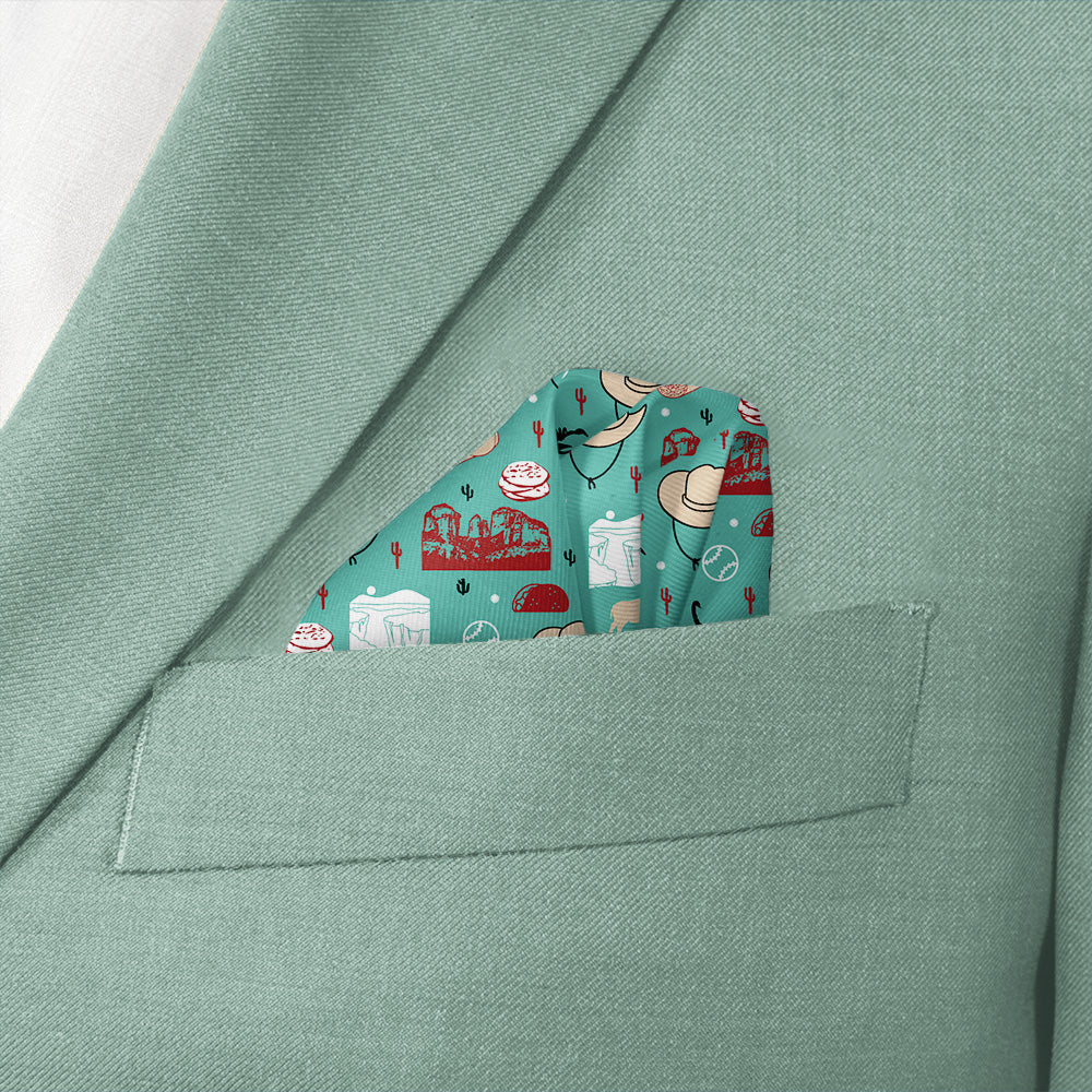 Arizona State Heritage Pocket Square - Wave Fold - Knotty Tie Co.
