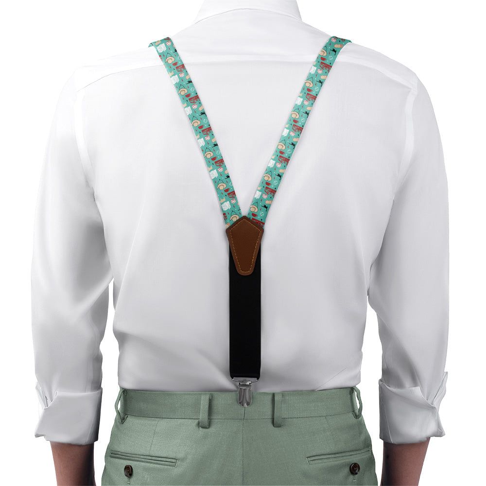 Arizona State Heritage Suspenders - On Model Front View - Knotty Tie Co.