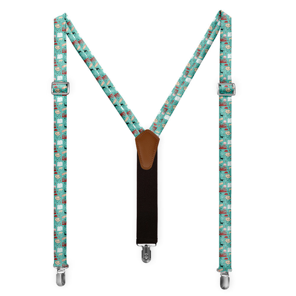 Arizona State Heritage Suspenders - Full Front View - Knotty Tie Co.