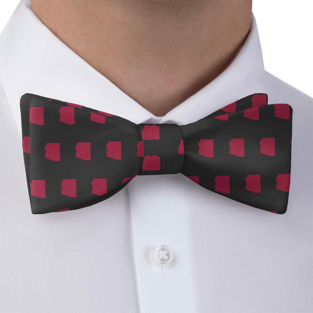 Arizona State Outline Bow Tie - Self Tie Bow Tie - Knotty Tie Co.
