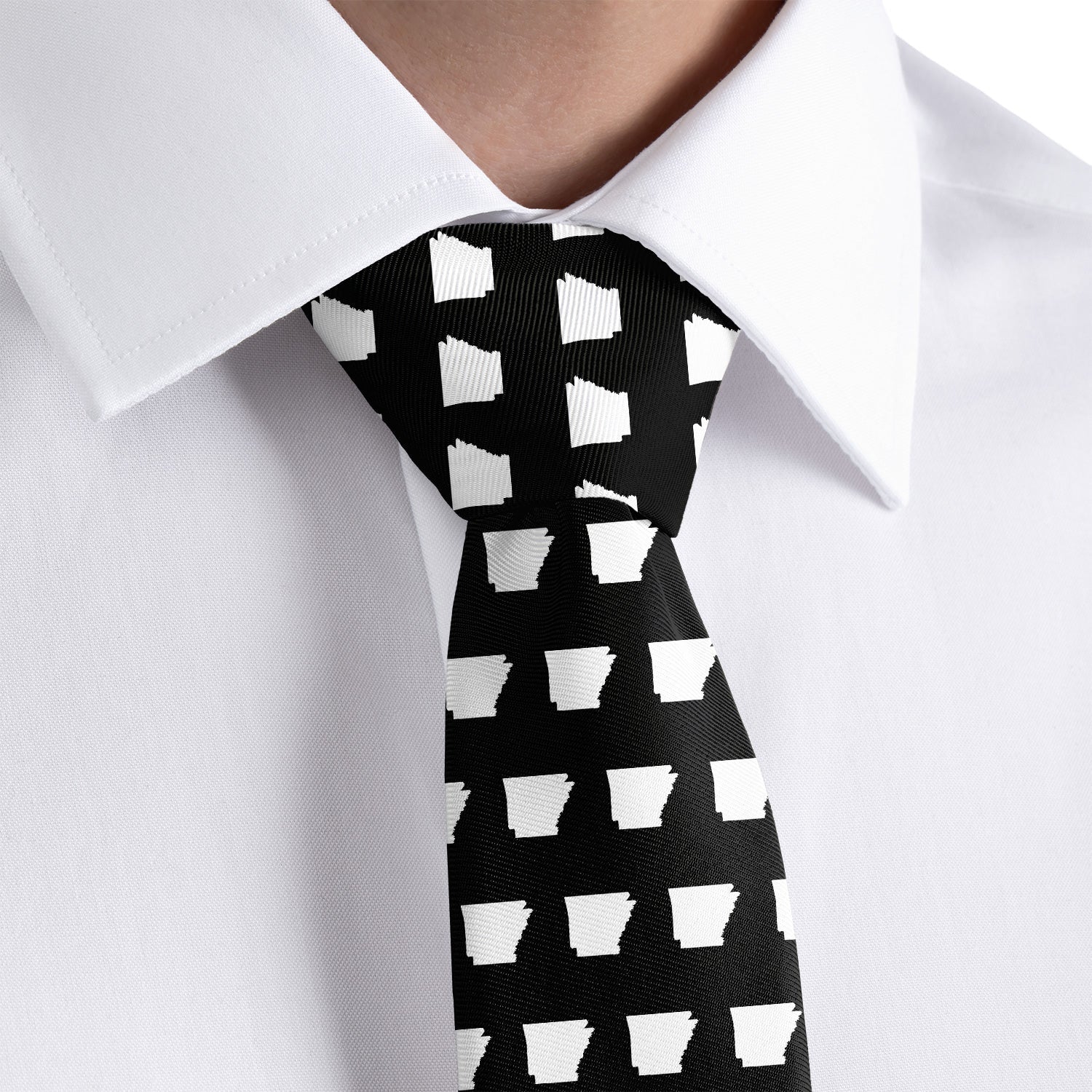 Arkansas State Outline Necktie - Dress Shirt - Knotty Tie Co.