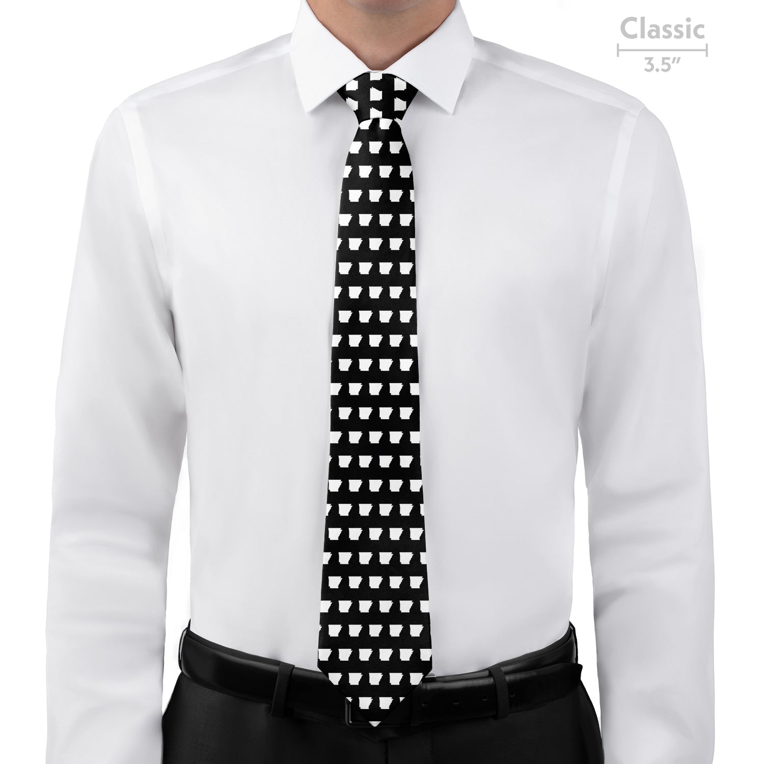 Arkansas State Outline Necktie - Classic - Knotty Tie Co.