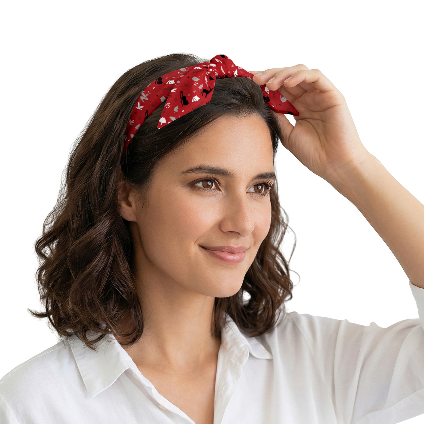 Arkansas State Heritage Hair Scarf - Scarves for Women - Knotty Tie Co.