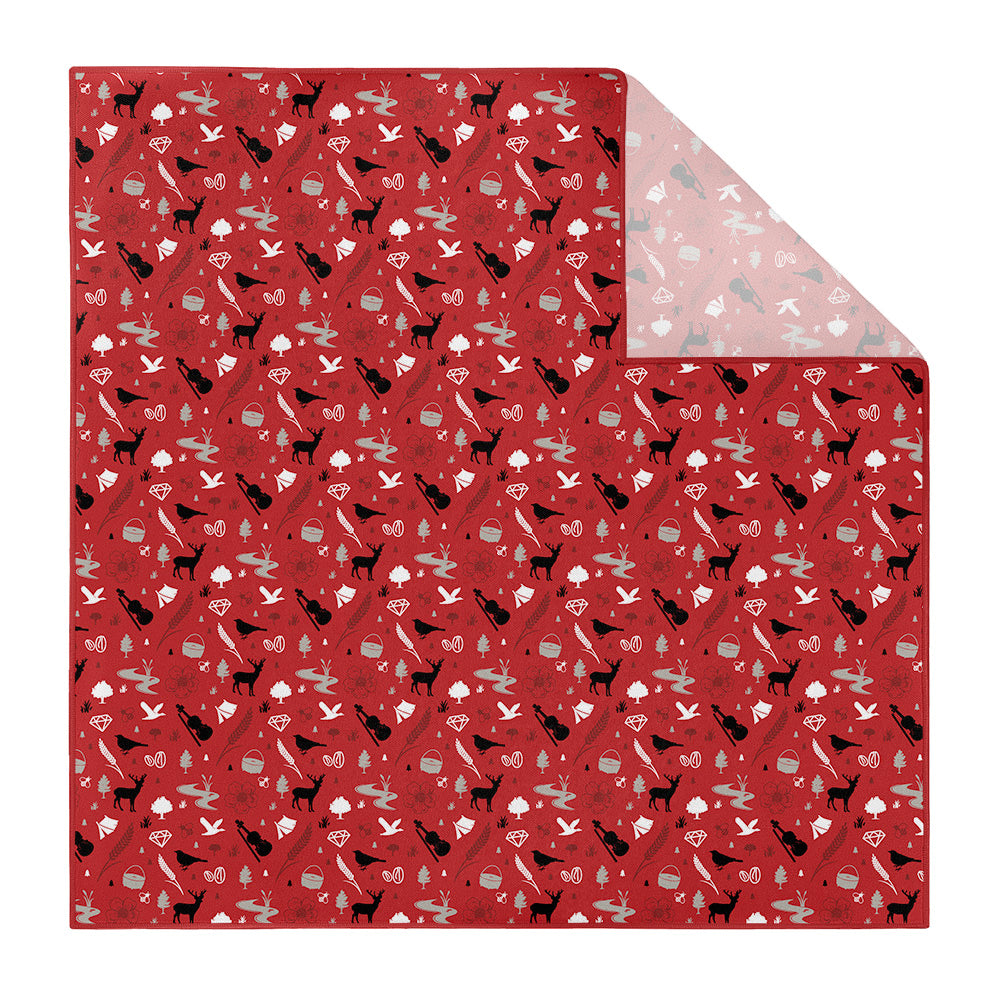 Arkansas State Heritage Pocket Square - Printed - Knotty Tie Co.