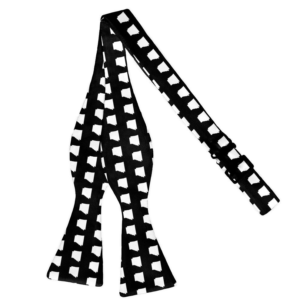 Arkansas State Outline Bow Tie - Self Tie Flat - Knotty Tie Co.