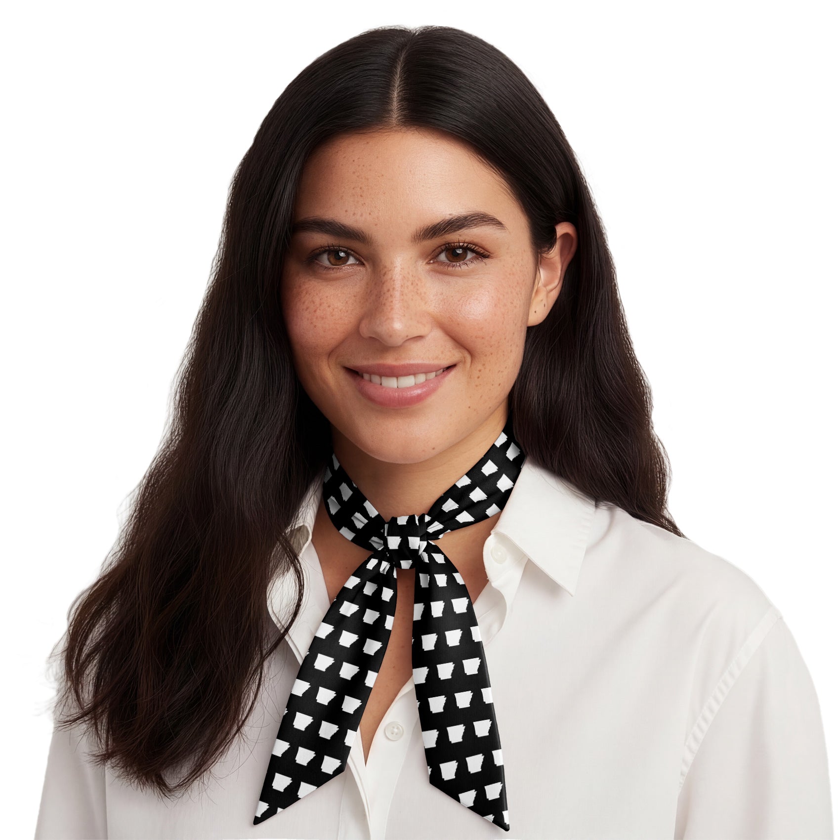 Arkansas State Outline Hair Scarf - Neck Scarves - Knotty Tie Co.