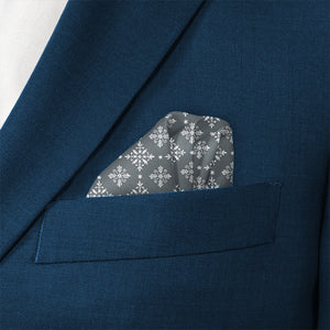 Artisan Medallion Pocket Square - Wave Fold - Knotty Tie Co.