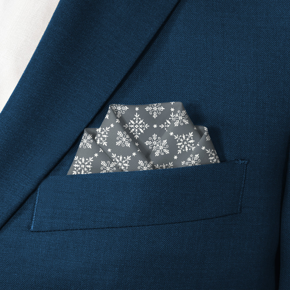 Artisan Medallion Pocket Square - Scalloped Fold - Knotty Tie Co.