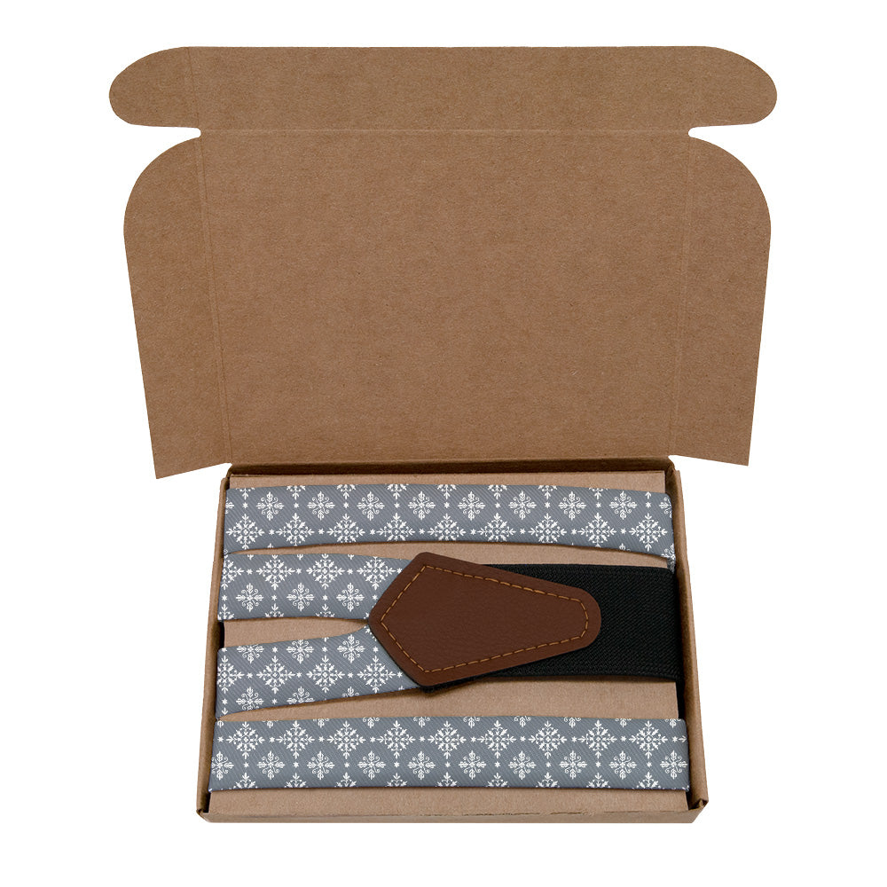 Artisan Medallion Suspenders - Kraft Gift Box Packaging - Knotty Tie Co.