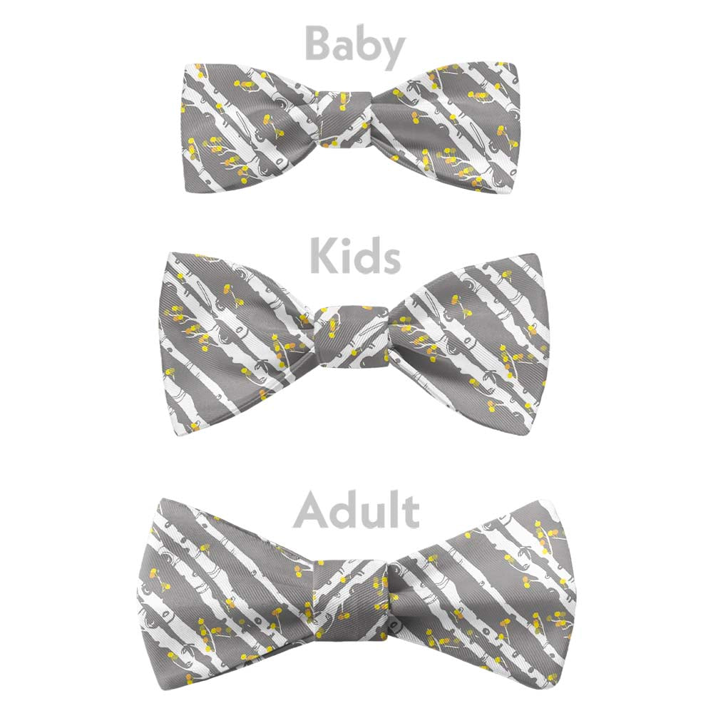 Aspen Grove Bow Tie - Bow Sizes - Knotty Tie Co.