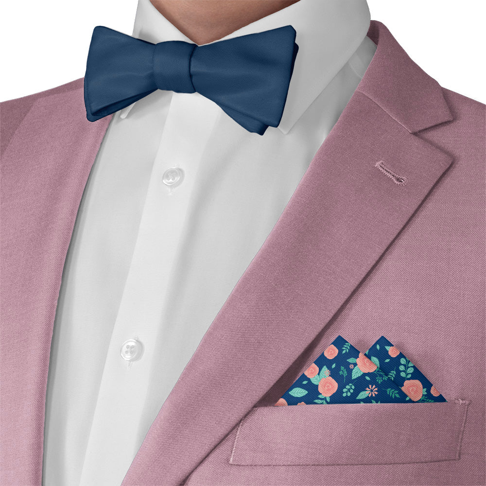 Asta Floral Pocket Square - Matching Bow Tie - Knotty Tie Co.