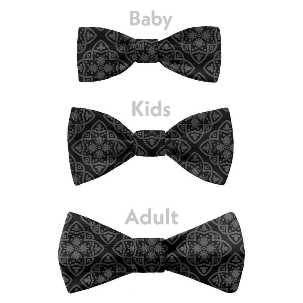 Atticus Bow Tie - Bow Sizes - Knotty Tie Co.
