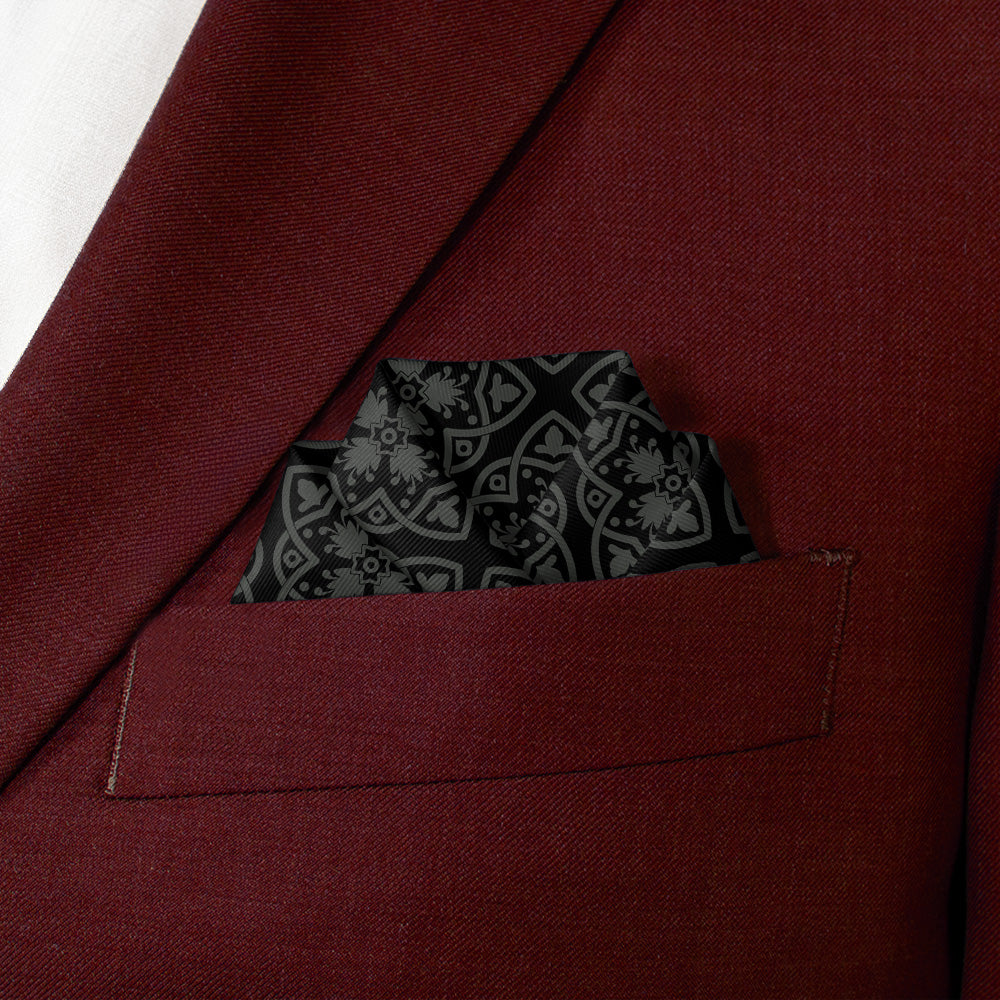 Atticus Pocket Square - Scalloped Fold - Knotty Tie Co.