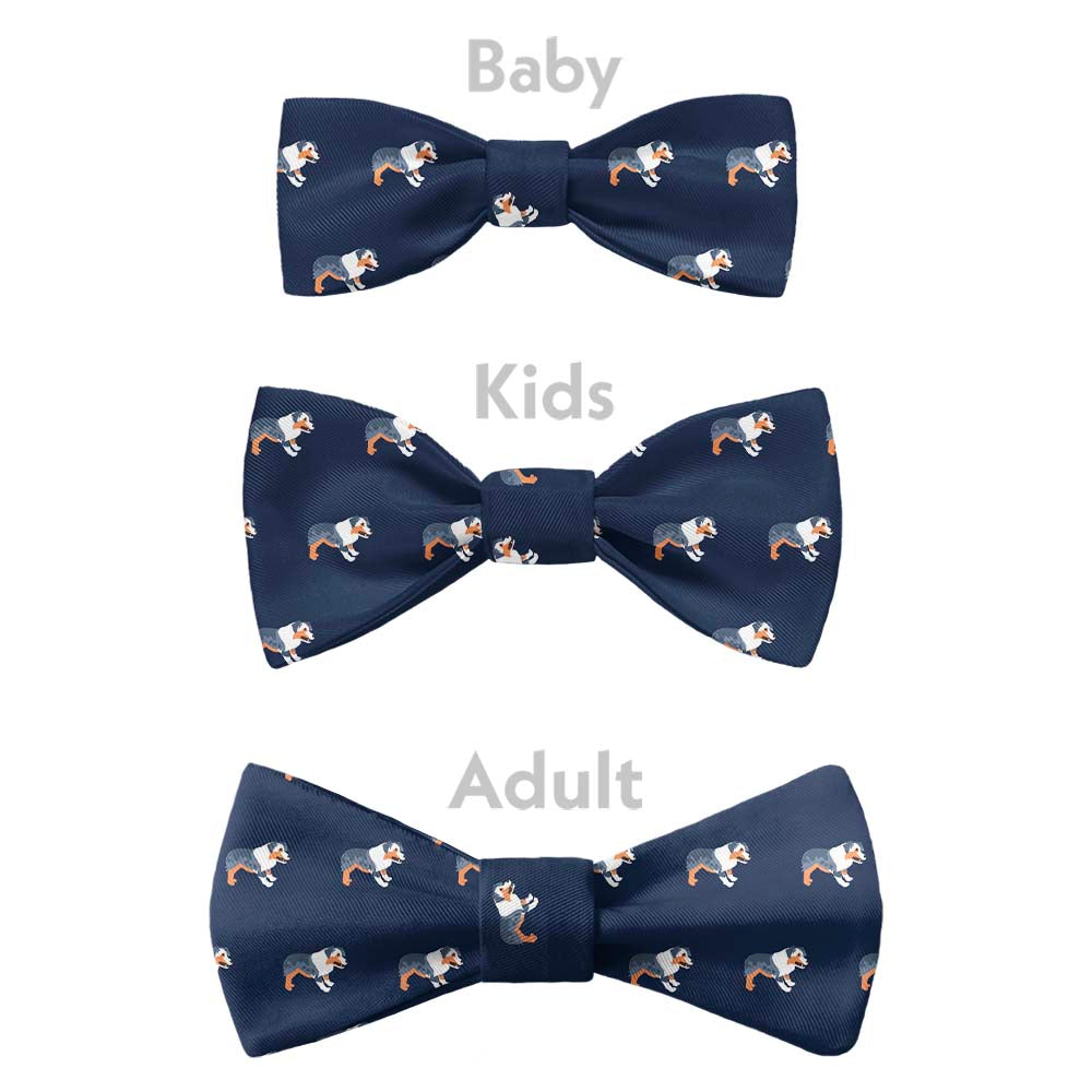 Australian Shepherd Bow Tie - Bow Sizes - Knotty Tie Co.