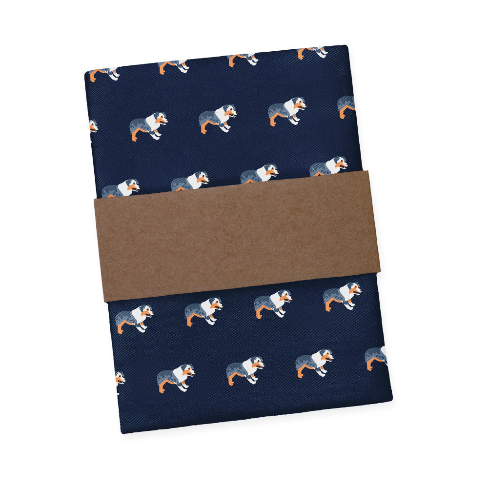 Australian Shepherd Pocket Square - Packaging - Knotty Tie Co.