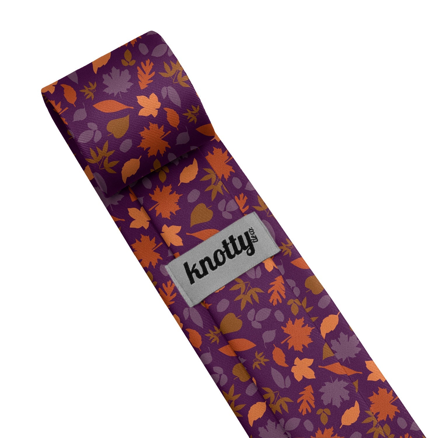 Autumn Leaves Necktie - Tag - Knotty Tie Co.
