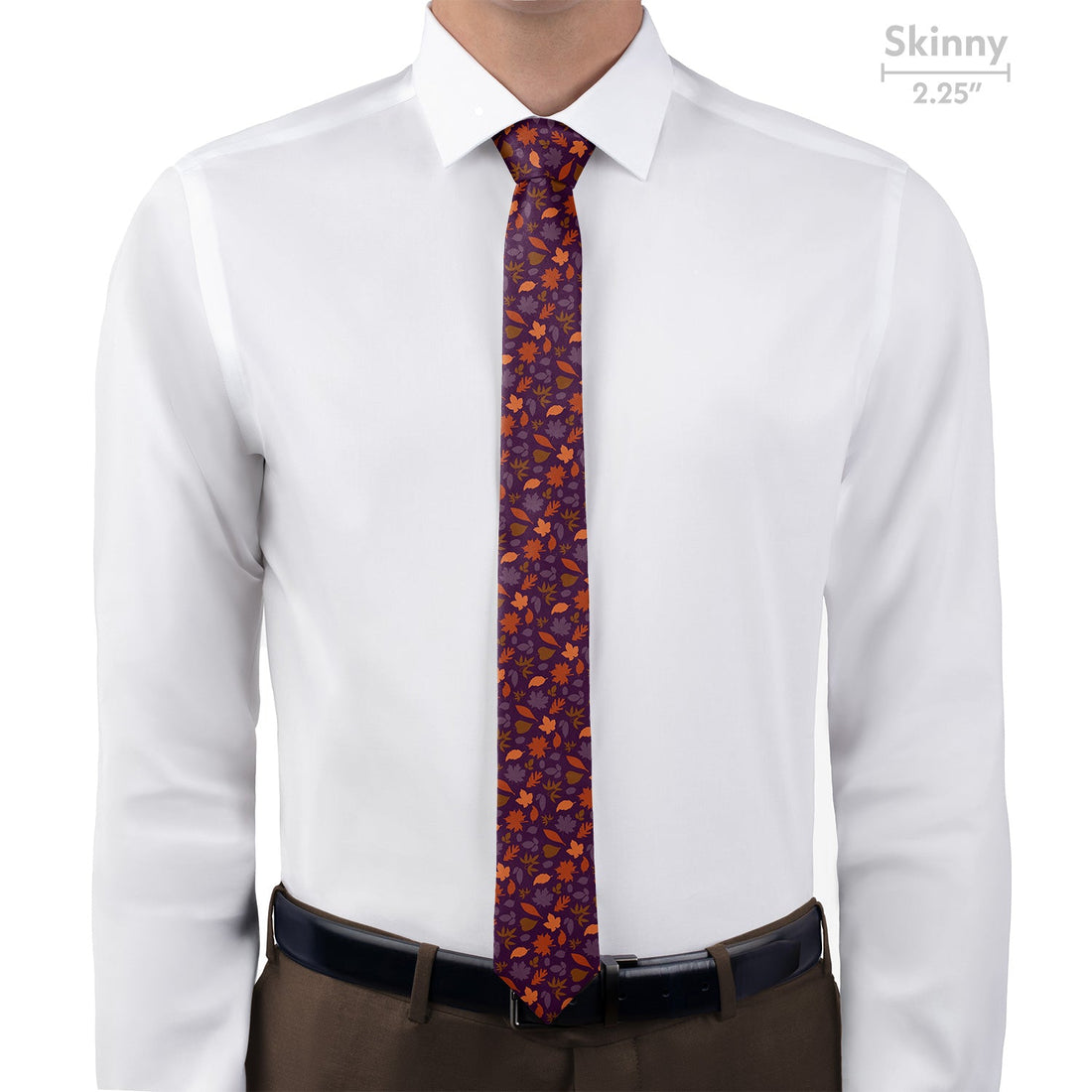 Autumn Leaves Necktie - Skinny - Knotty Tie Co.