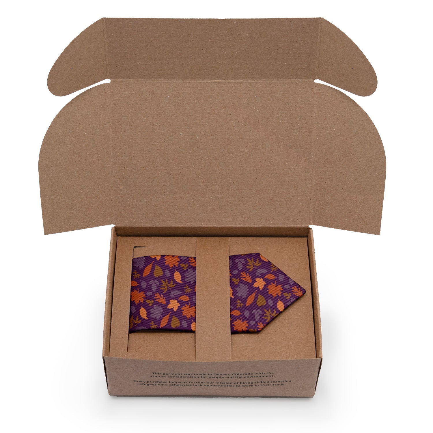 Autumn Leaves Necktie - Packaging - Knotty Tie Co.