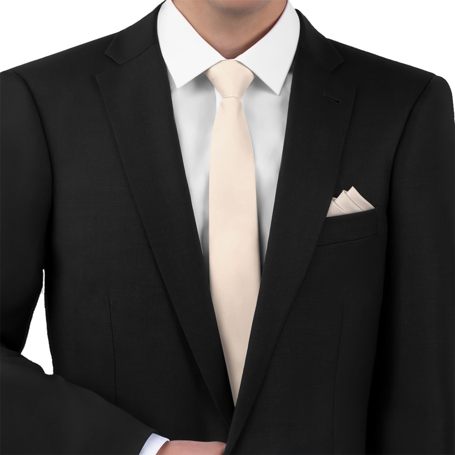 Azazie Blushing Pink Necktie - Matching Pocket Square - Knotty Tie Co.