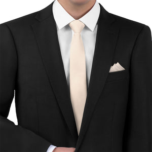 Azazie Blushing Pink Necktie - Matching Pocket Square - Knotty Tie Co.