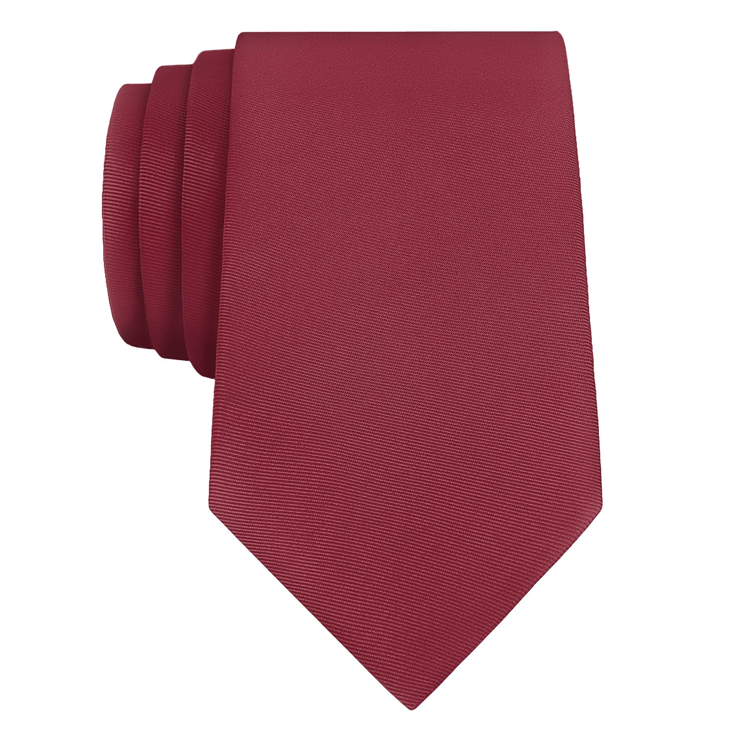 Azazie Burgundy Necktie - Rolled - Knotty Tie Co.