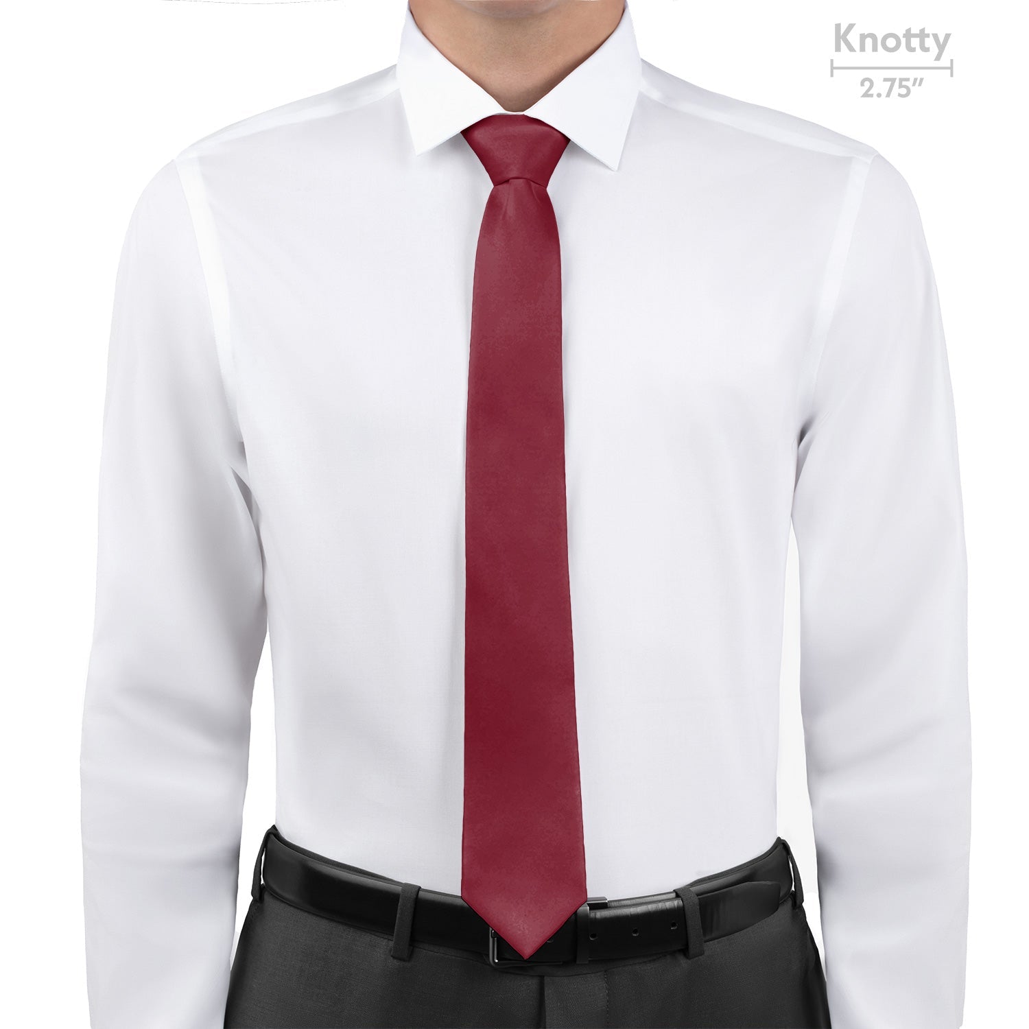 Azazie Burgundy Necktie - Knotty - Knotty Tie Co.