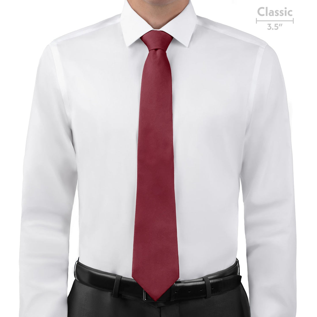 Azazie Burgundy Necktie - Classic - Knotty Tie Co.