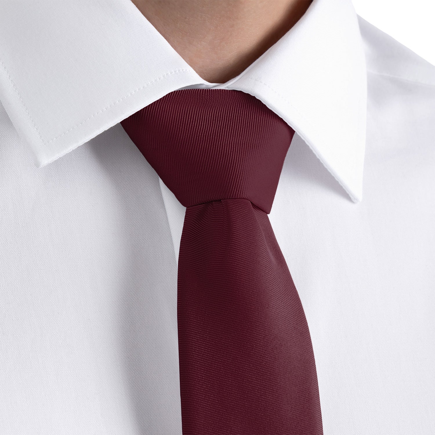 Azazie Cabernet Necktie Skinny Knotty Classic Widths