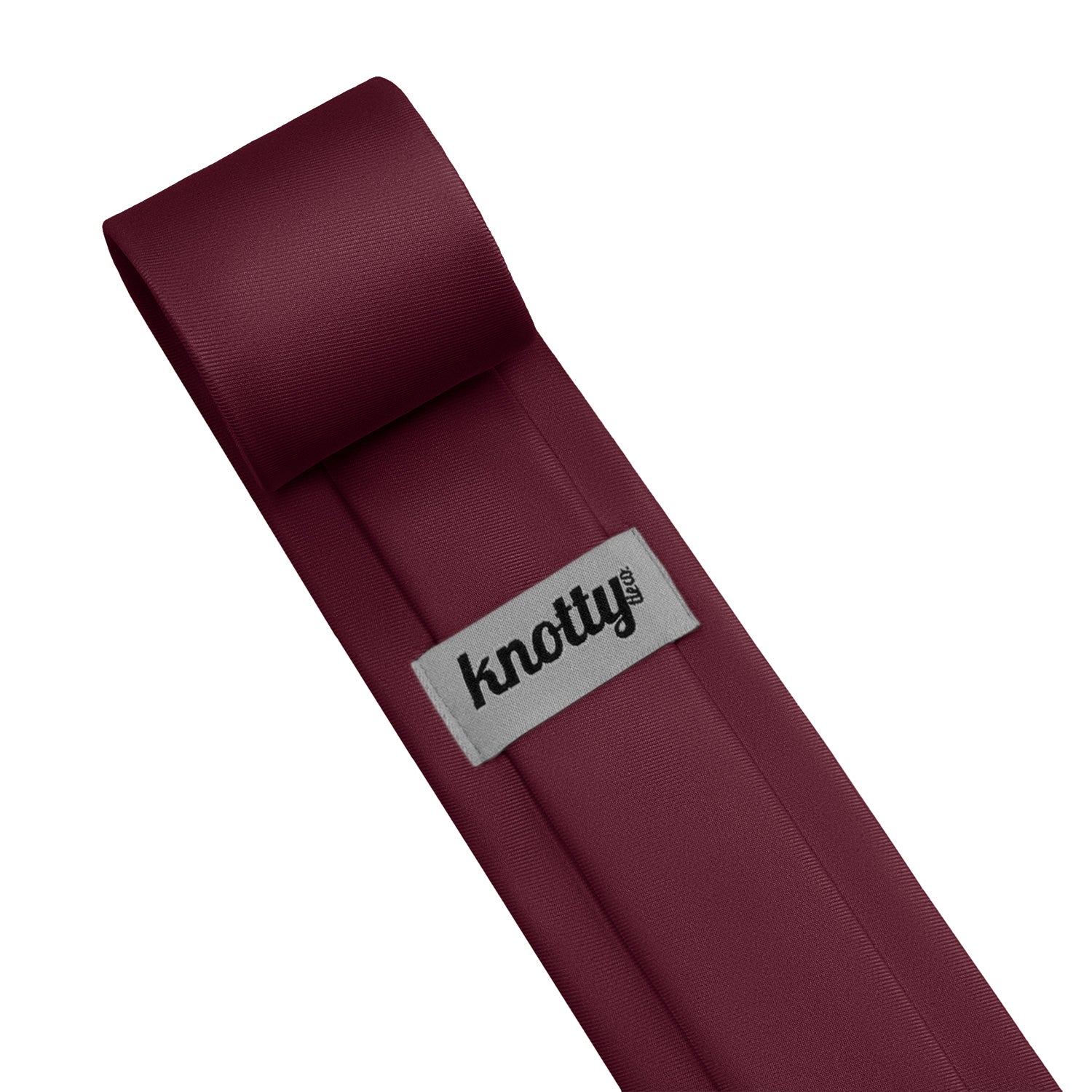 Azazie Cabernet Necktie - Tag - Knotty Tie Co.