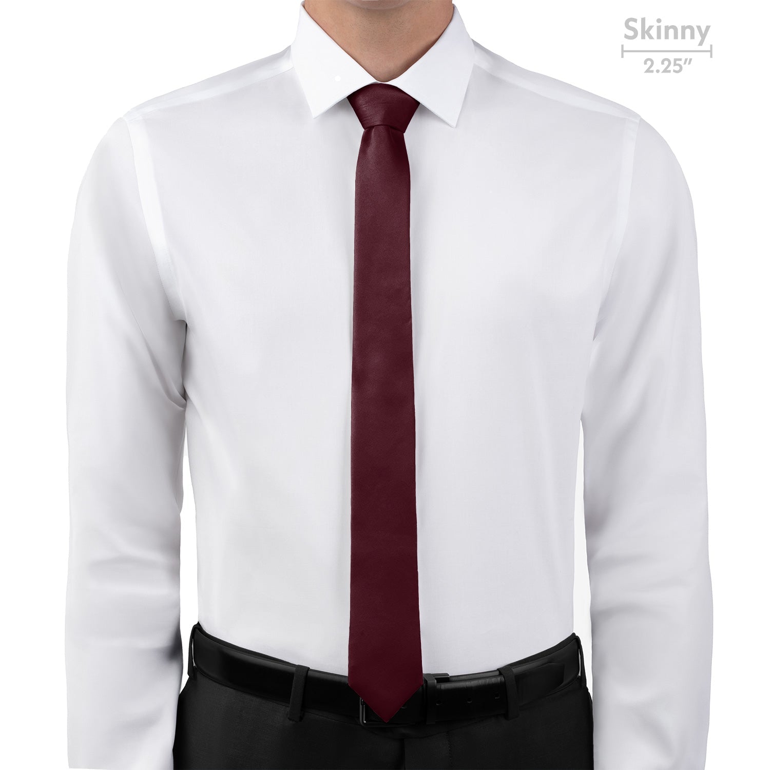 Azazie Cabernet Necktie - Skinny - Knotty Tie Co.