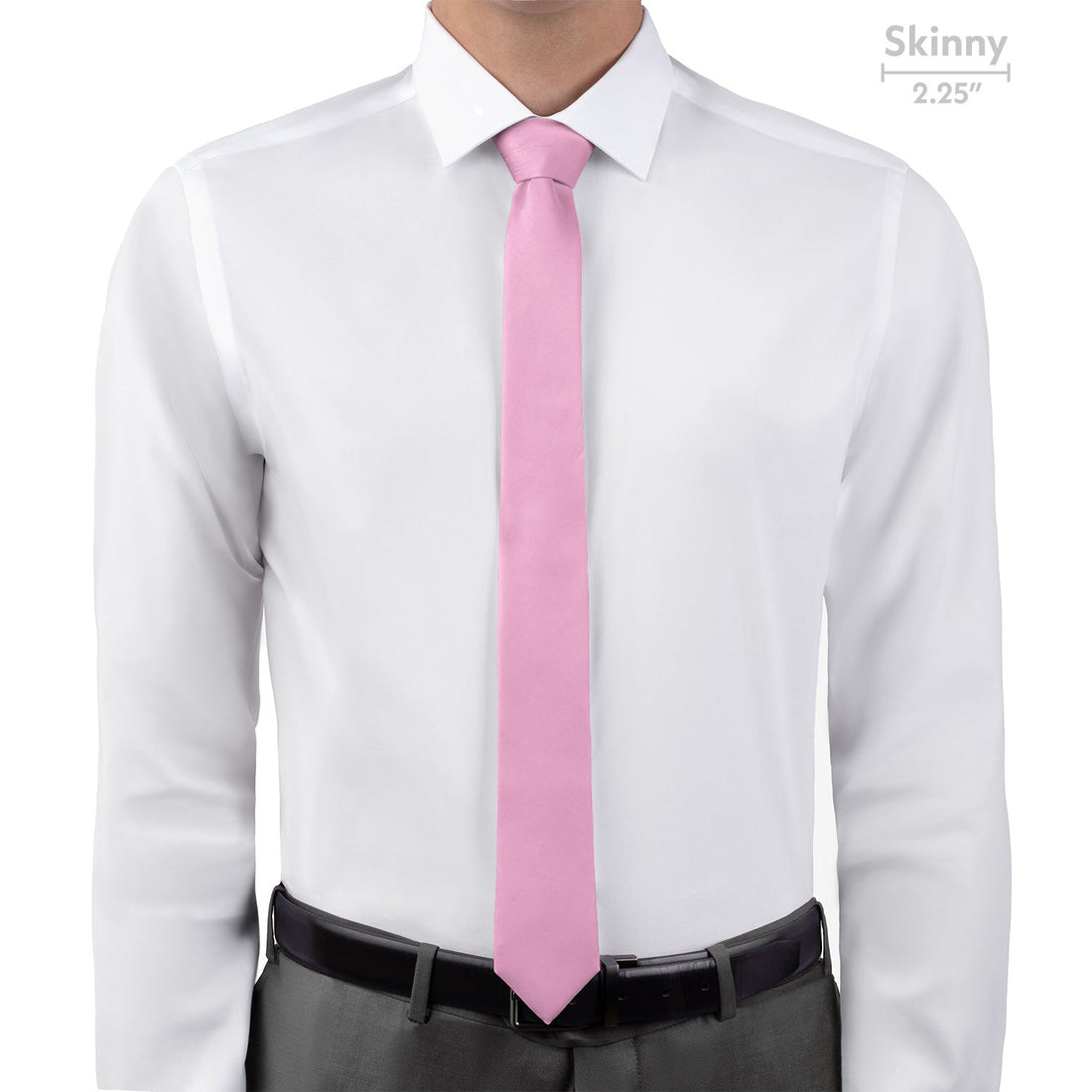 Azazie Candy Pink Necktie - Skinny - Knotty Tie Co.