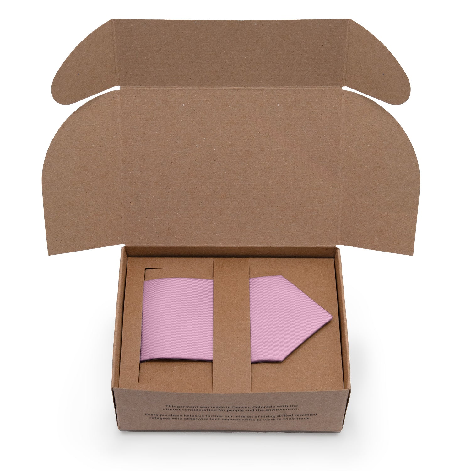 Azazie Candy Pink Necktie - Packaging - Knotty Tie Co.