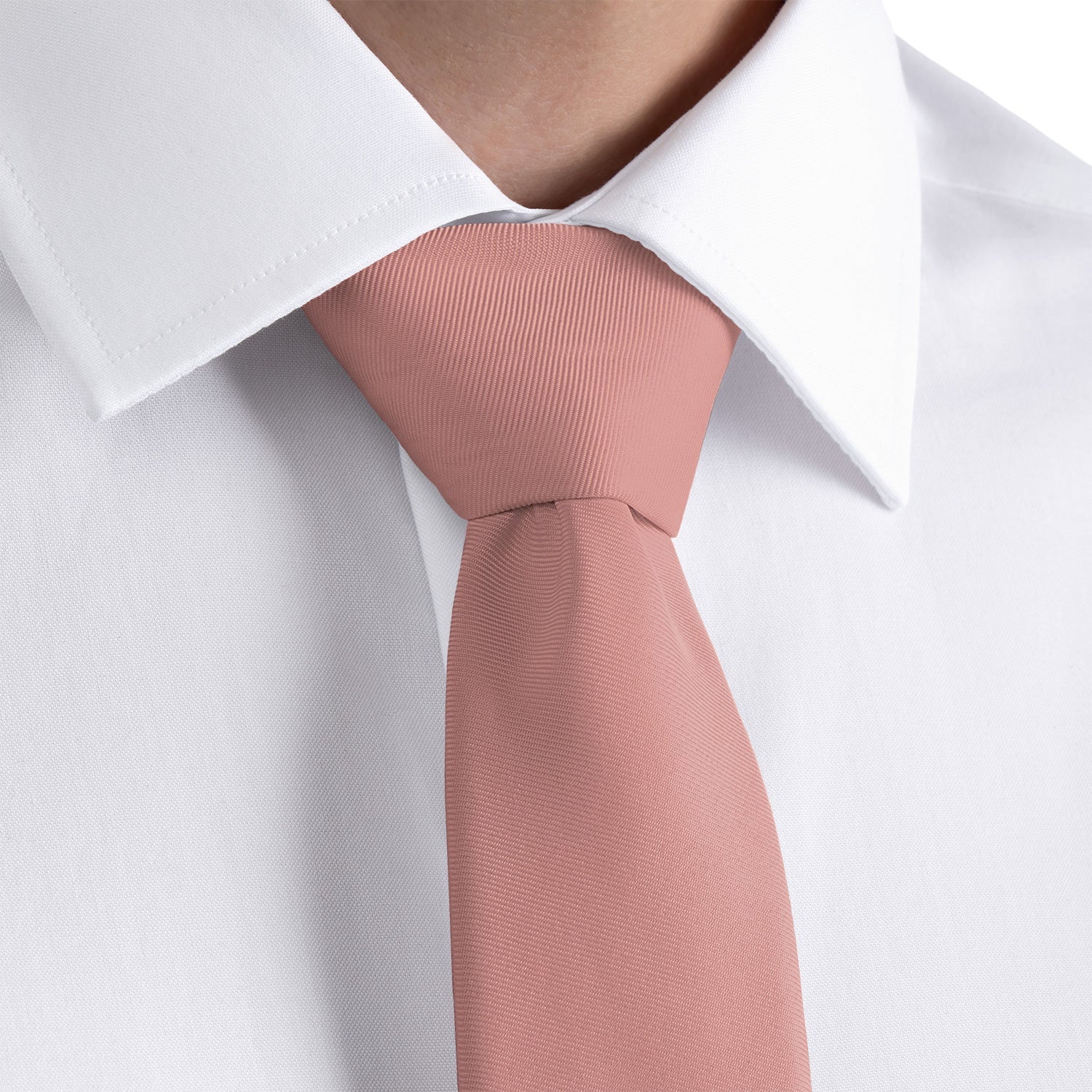 Azazie Champagne Rose Necktie - Rolled - Knotty Tie Co.