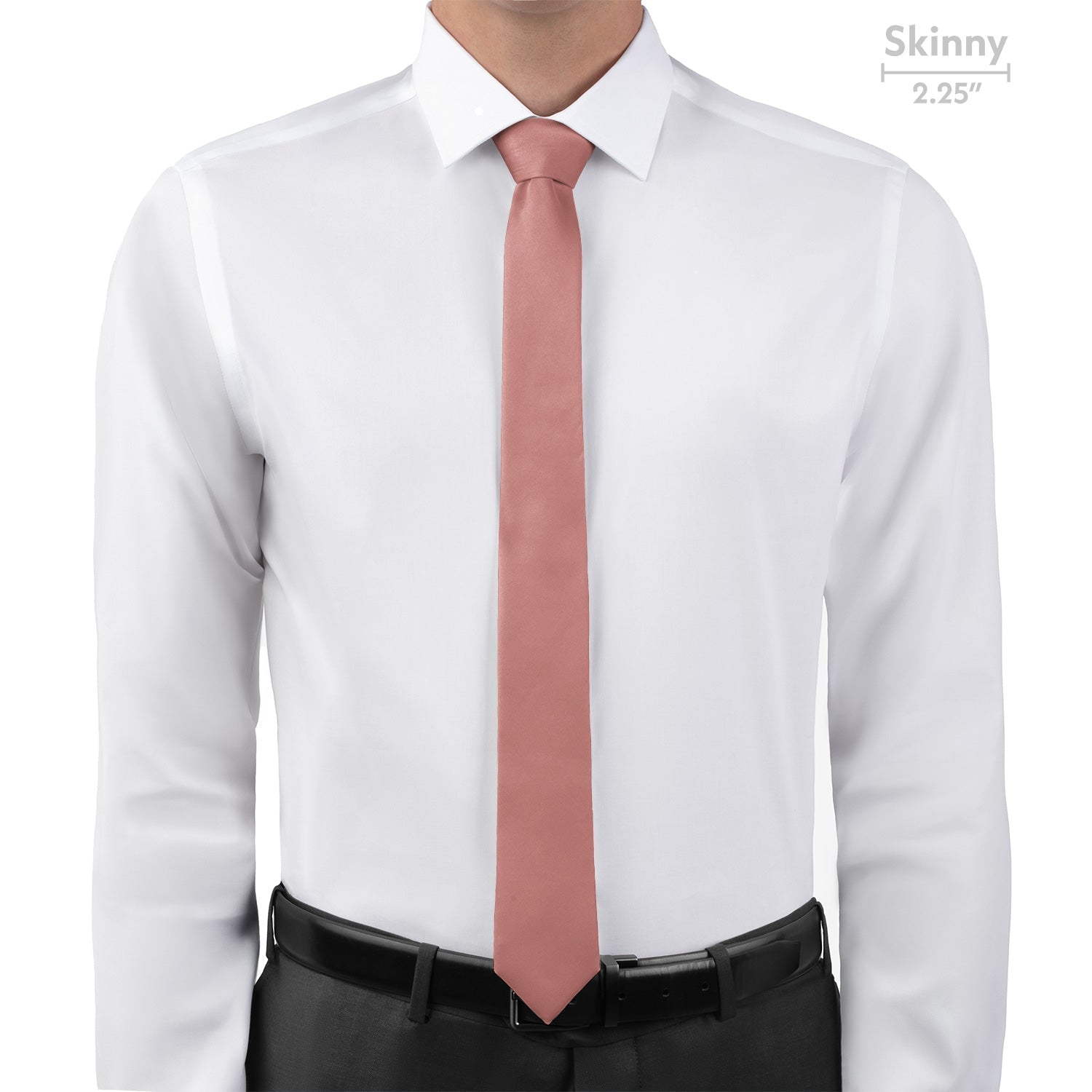 Azazie Champagne Rose Necktie - Skinny - Knotty Tie Co.