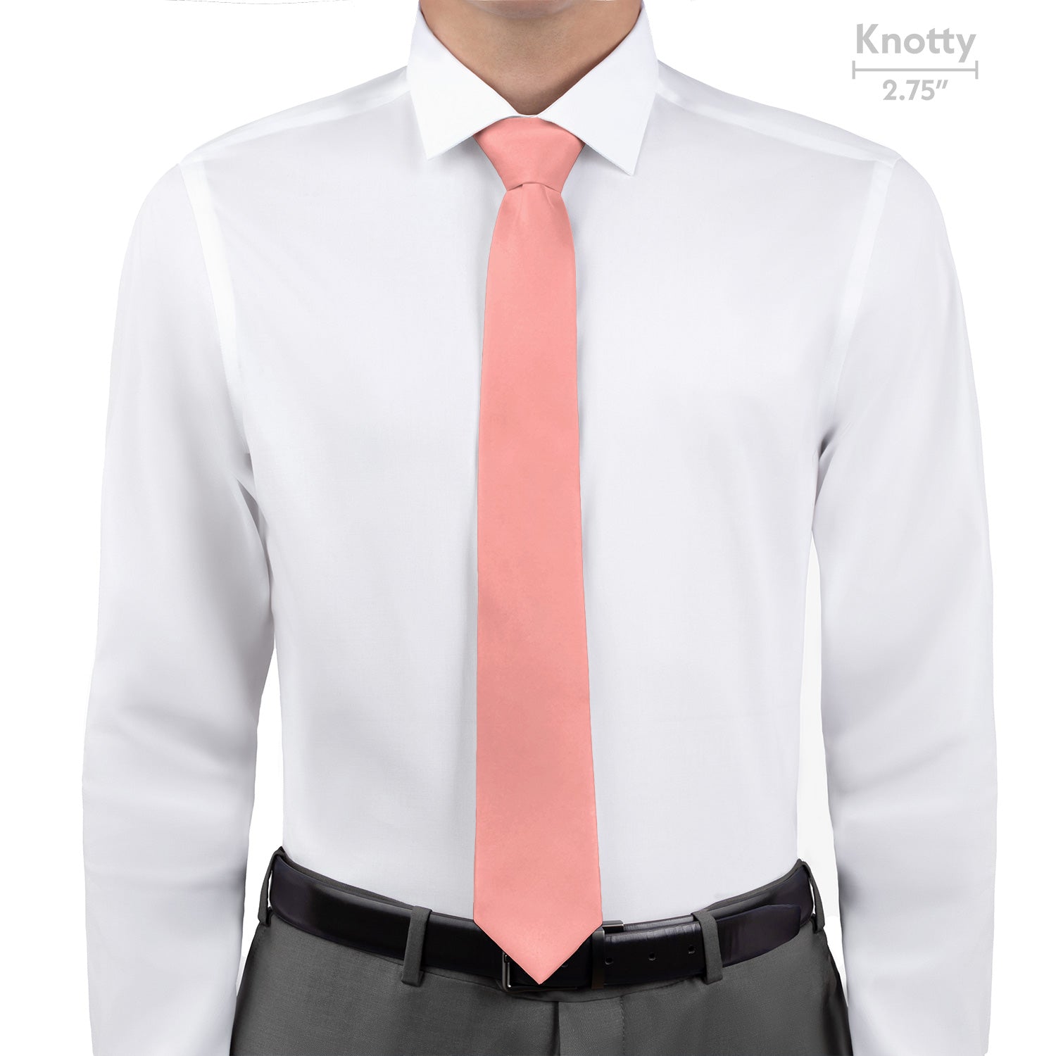 Azazie Coral Necktie - Knotty - Knotty Tie Co.