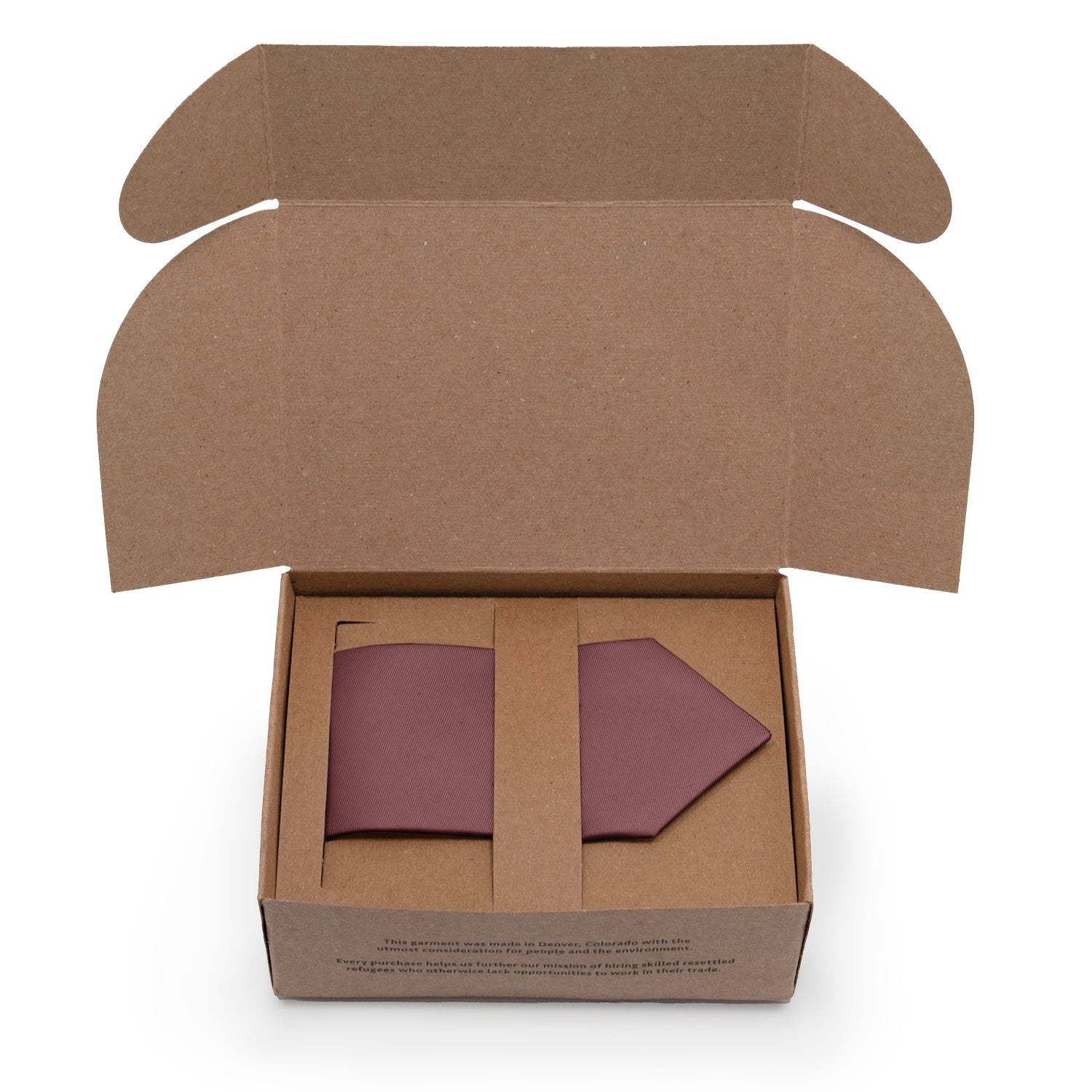 Azazie Desert Rose Necktie - Packaging - Knotty Tie Co.