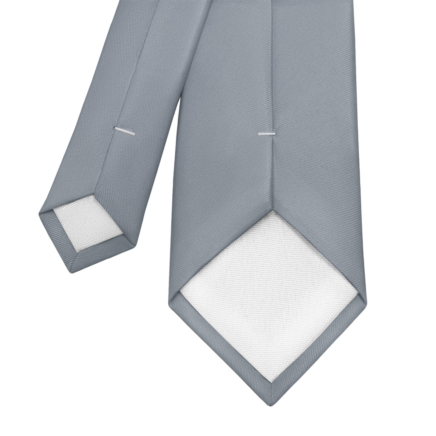 Azazie Dolphin Grey Necktie - Tipping - Knotty Tie Co.