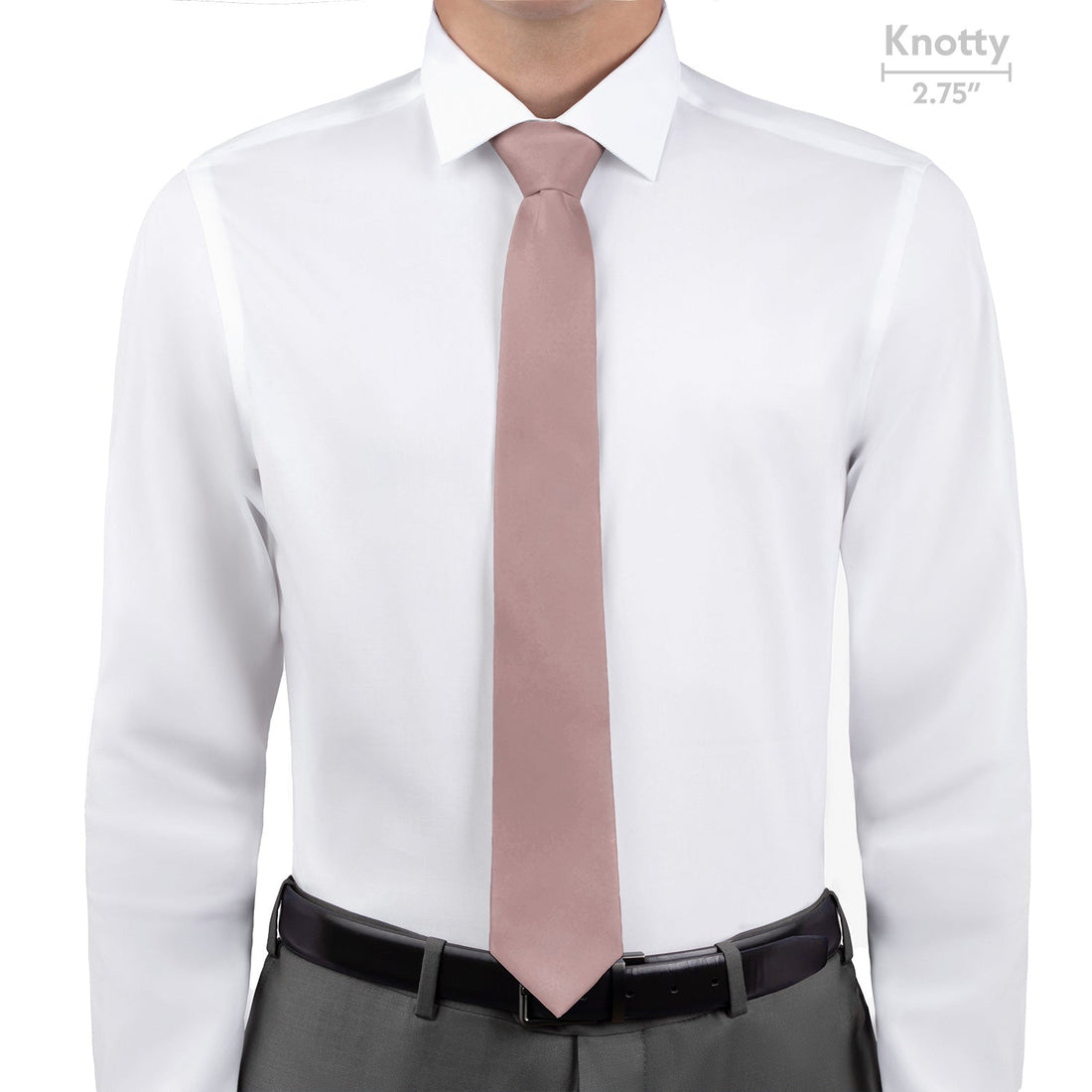 Azazie Dusty Rose Necktie - Knotty - Knotty Tie Co.