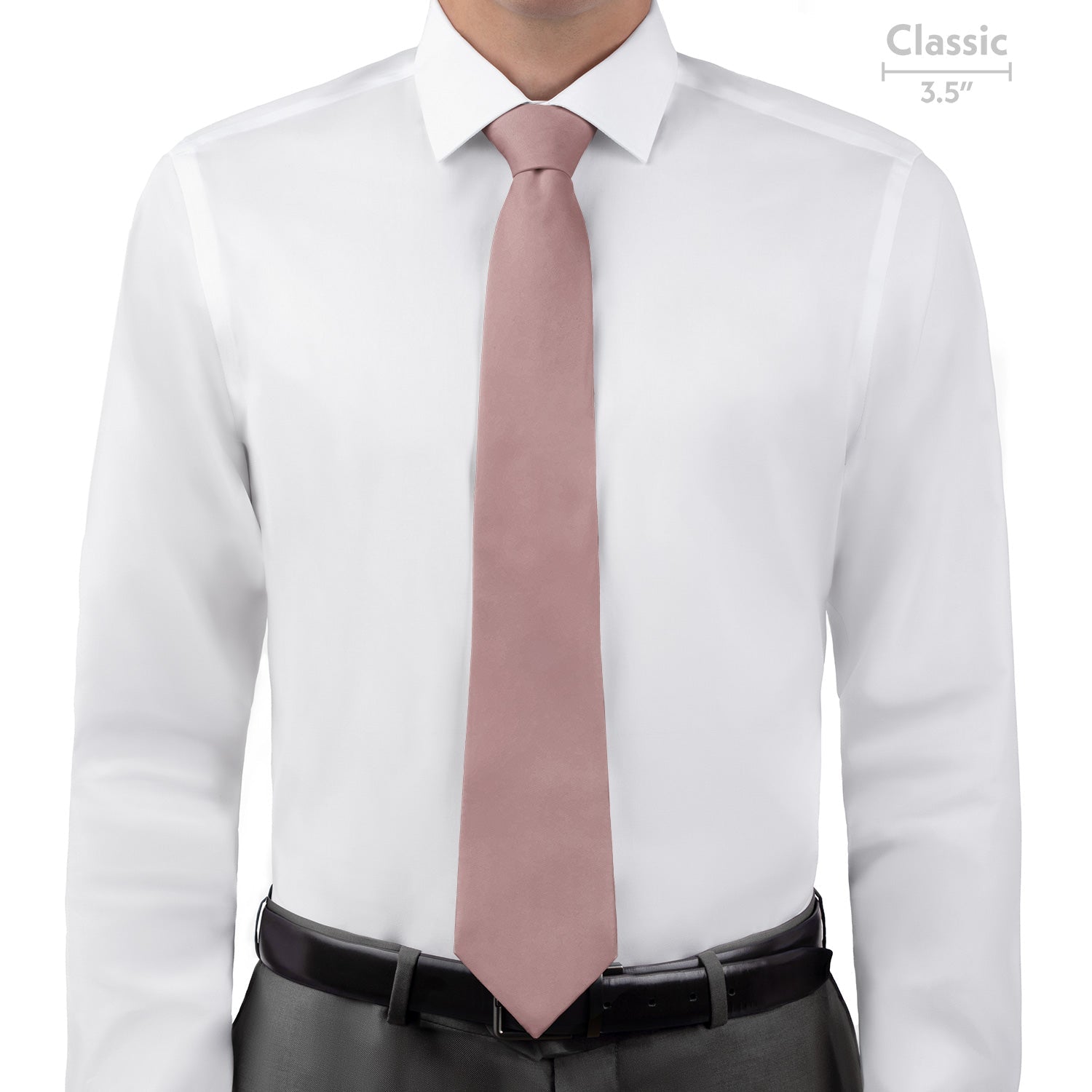 Azazie Dusty Rose Necktie - Classic - Knotty Tie Co.